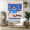Haaland Custom Your Name Wall Decor Tapestry Art For Pet Memorial Birthdaywedding Party Backdrop Family Gift
