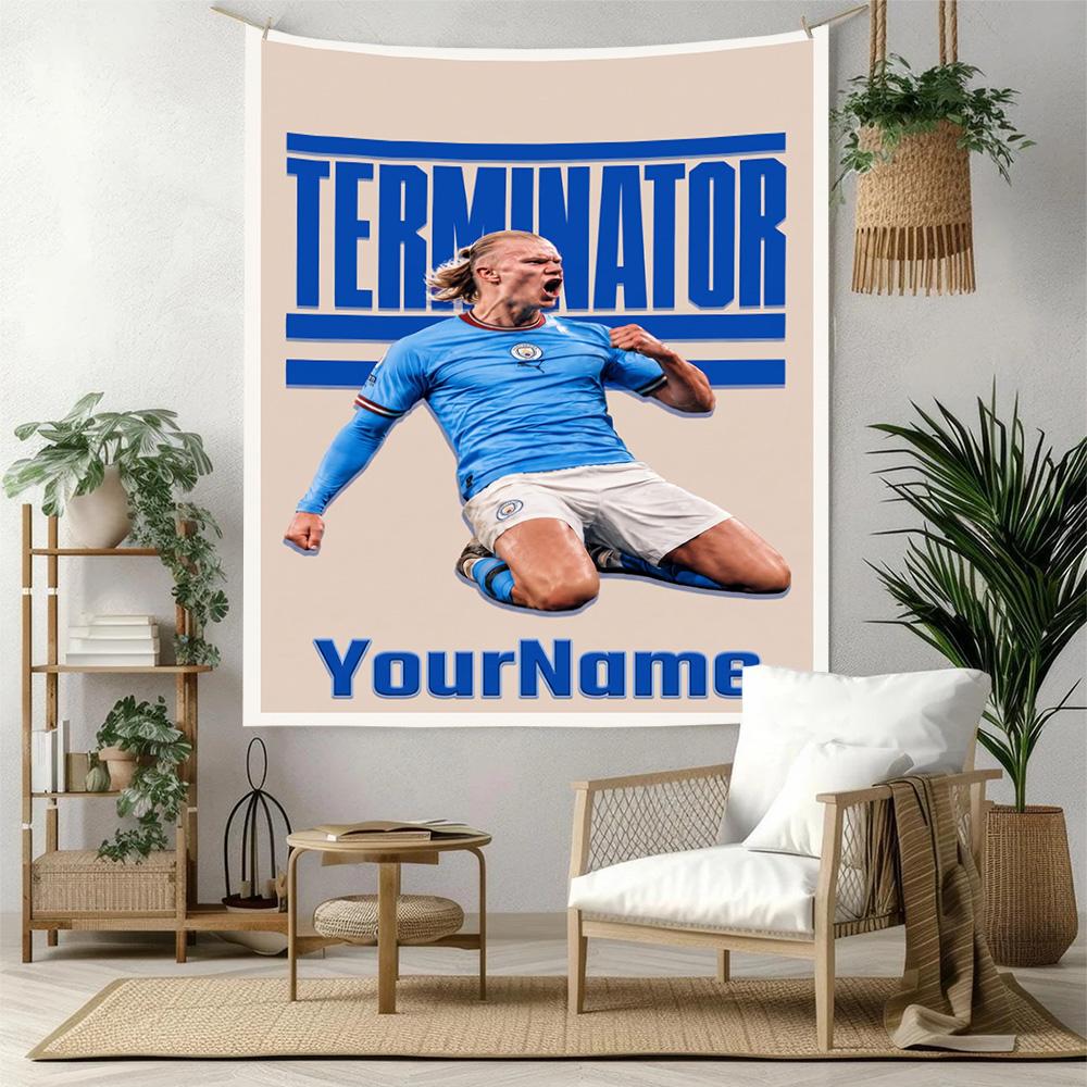 Haaland Custom Your Name Wall Decor Tapestry Art For Pet Memorial Birthdaywedding Party Backdrop Family Gift