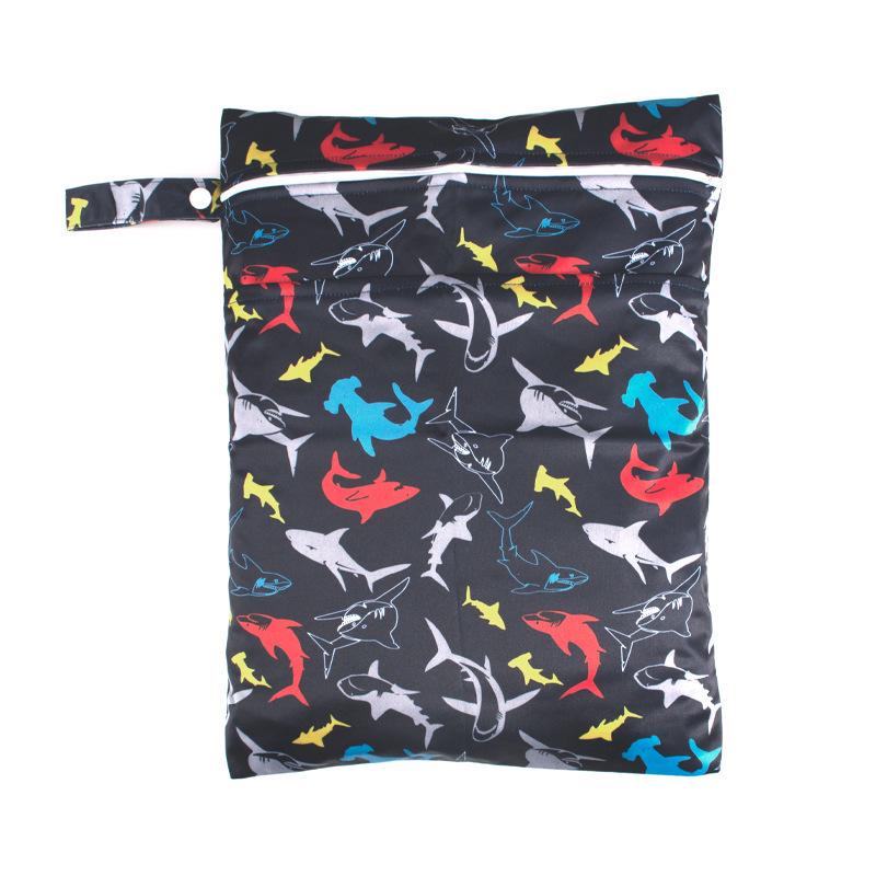Washable Wet/Dry Separation Diaper Bag for Baby Clothes & Underwear