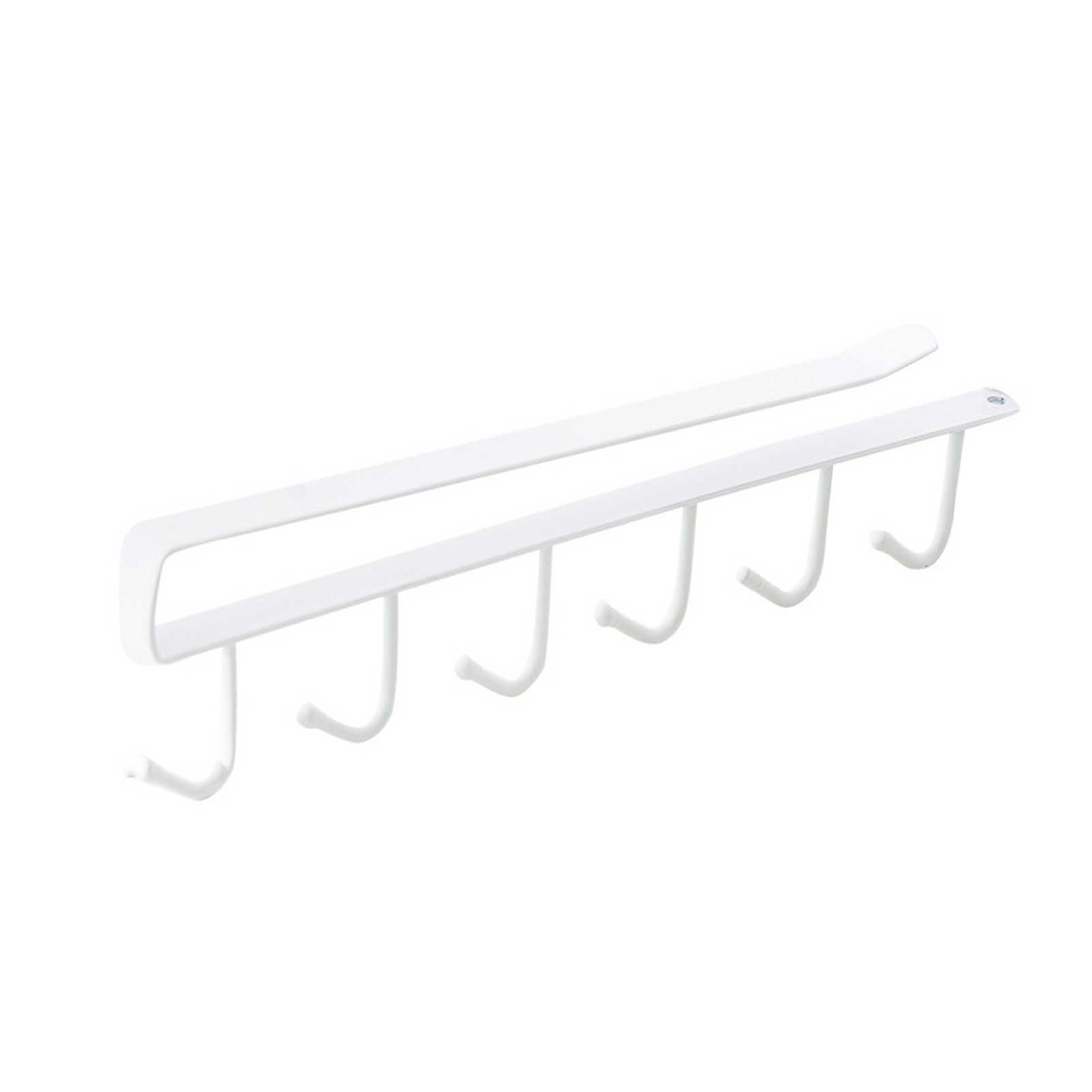 

Under Cabinet Hook Multifunctional Rustproof Iron 6 Hooks Cabinet Storage Hanger for Bedroom Kitchen