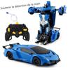 Remote Controlled Vehicle - RC - Transformer - Blue - 1:12 - Rechargeable USB