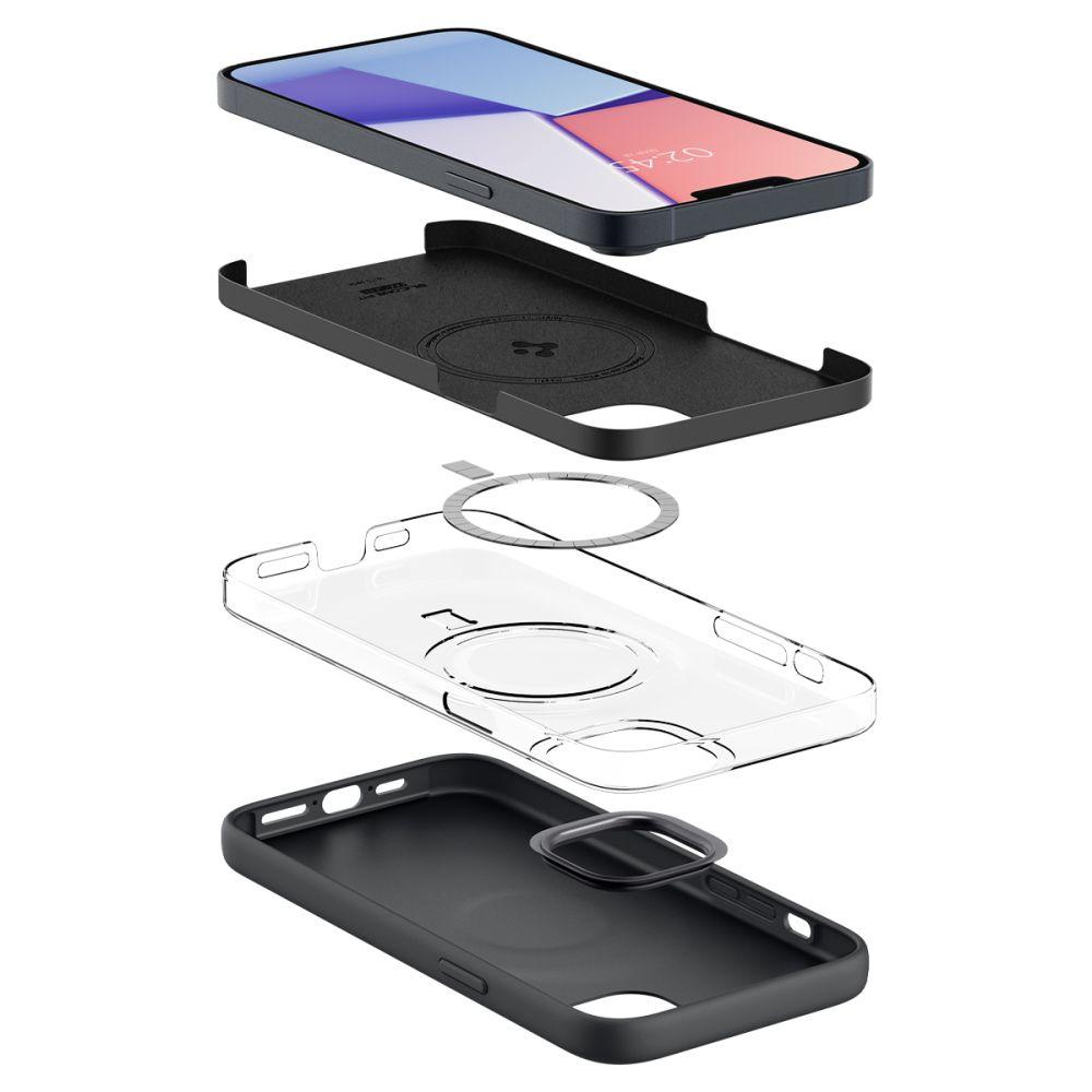 Spigen Silicone Fit Mag Magsafe Iphone 14 Plus / 15 Plus Black