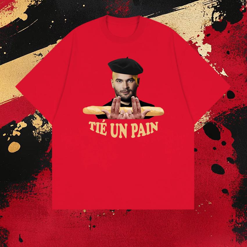 

Rapper Jul TIÉ UN PAIN Tshirt Unisex and Women Summer Cotton Y2K Clothing Hip Hop Fashion Short Sleeve Tops Streetwear Fan Gifts 4XL