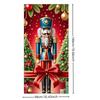 Nutcracker Soldier Door Cover Lining For Christmas Doors Xmas Outdoor Decoration For Front Door Home Christmas Party Supplies