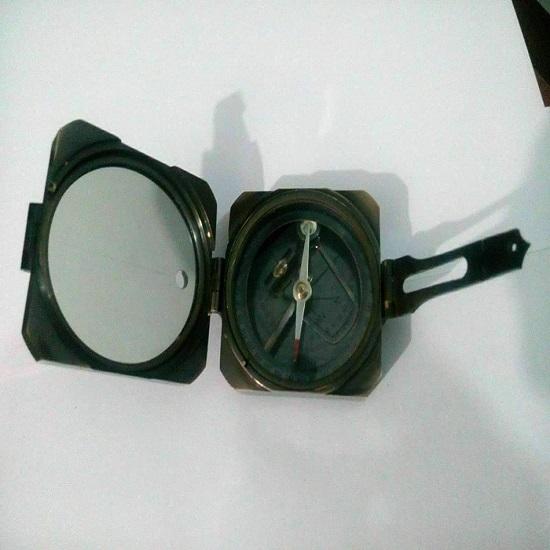 Busolă Brunton din alamă antică geologică - Articol cadou pentru busolă nautică din alamă