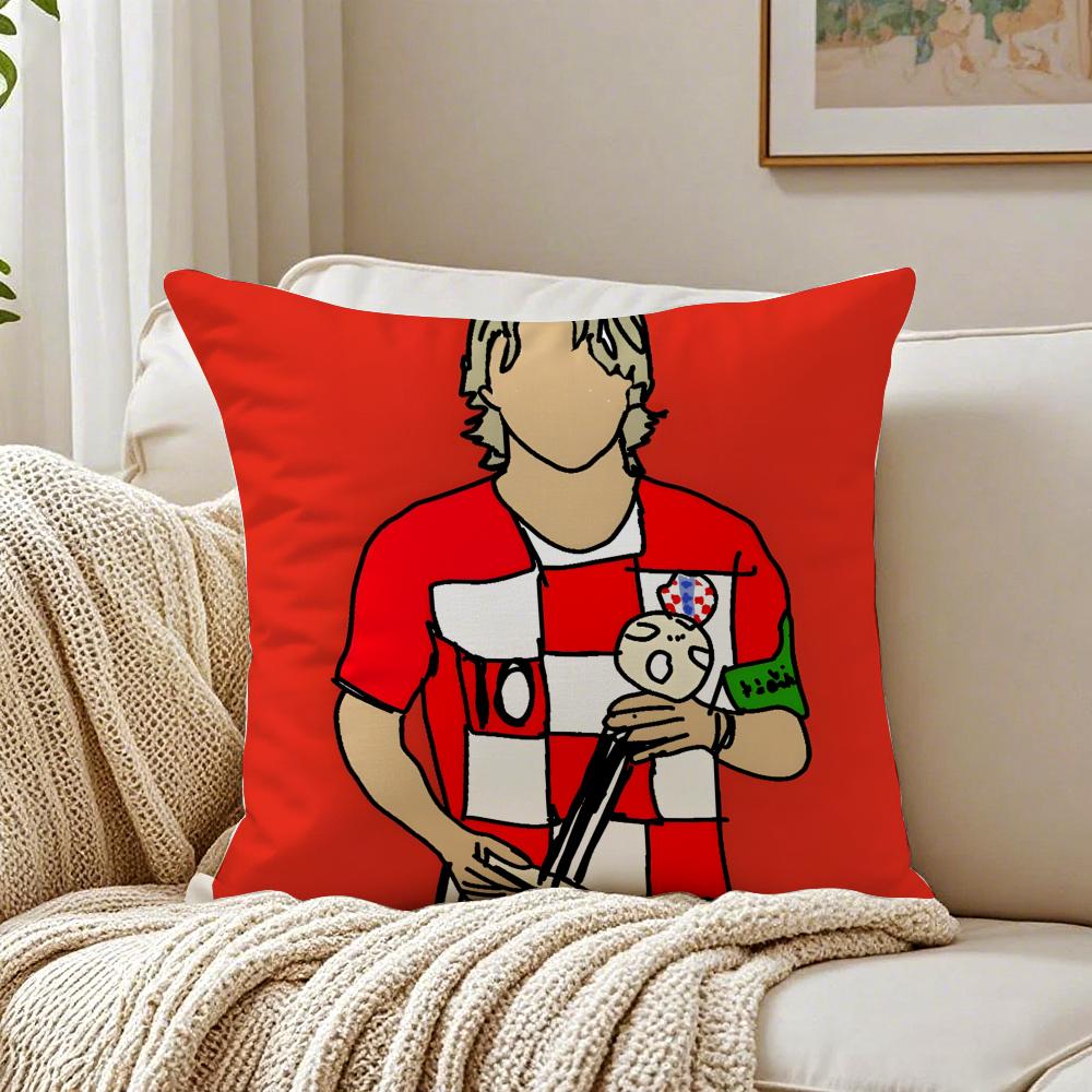 athlete skillful LLuka MModric Cushion Cover Pillowcase Antidustmite living Room Sofa Decor Cushion Room