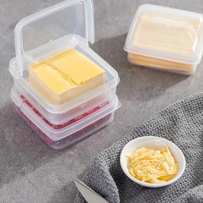 1 szt. Plastikowy pojemnik do przechowywania sera w lodówce, Pojemnik na ser, Pudełko do przechowywania sera w bloku/plasterkach