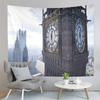 London Eye Tapestry Thames River Tapestry London Urban Scene Tapestry Wall Hanging Tapestries Art Home Living Room Bedroom Dorm