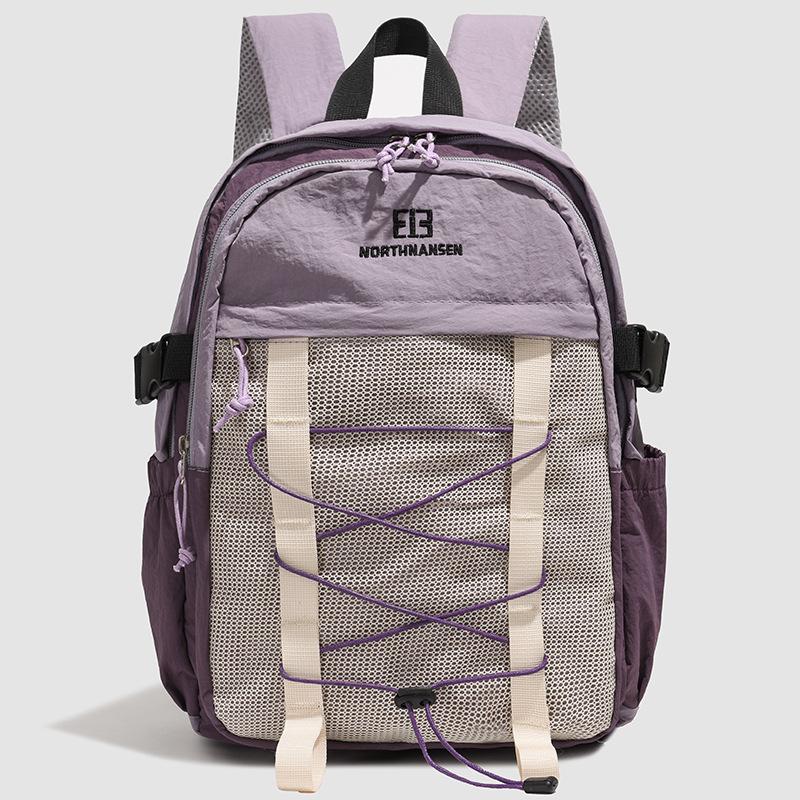 Simple Drawstring Backpack for Women, Large Capacity, Color-blocking, Versatile, Casual Backpack for Commuting, Campus, and College Students