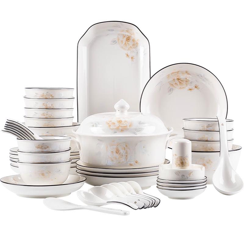 Haoya Jingdezhen Ceramic 78-Piece Dinnerware Set 78-piece set