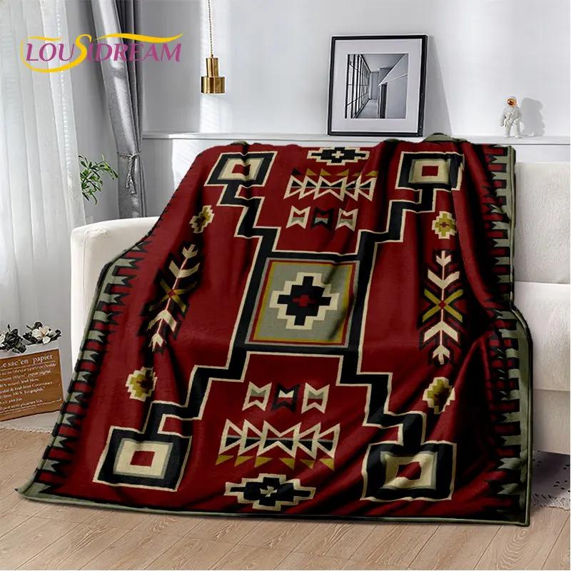 Bohemia Nordic Persia Series Soft Plush Blanket,Flannel Blanket Throw Blanket for Living Room Bedroom Bed Sofa Picnic Cover Kids