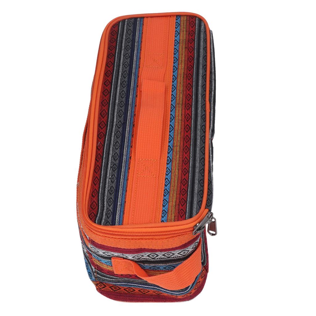 Camping Utensils Storage Bag Large Capacity Detachable Double Zipper National Style Tableware Bag