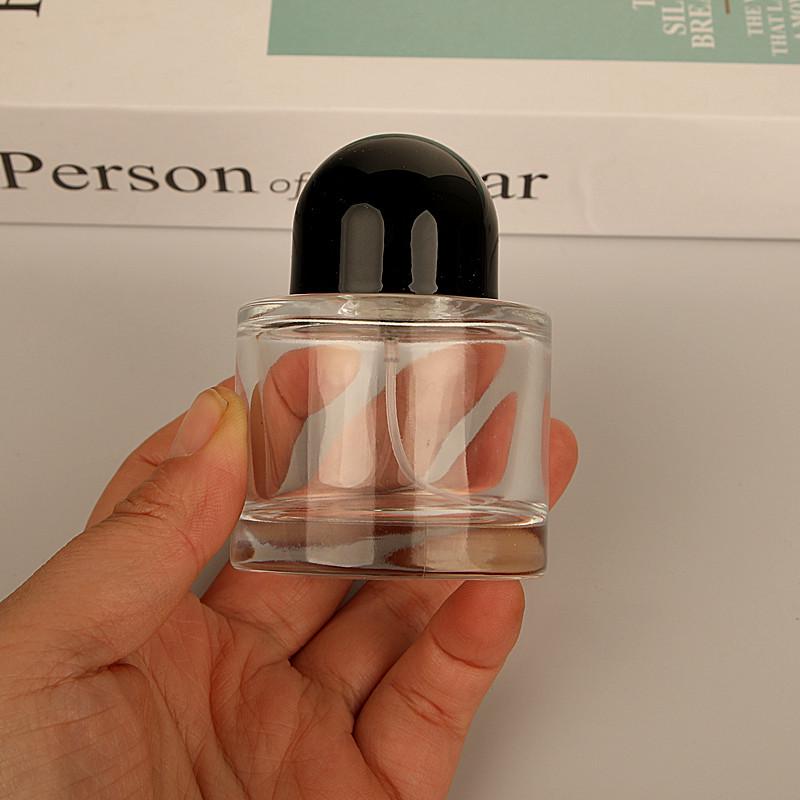 F085A 50ML Portable Glass Spray Perfume Bottle, Press-Type Small Empty Bottle