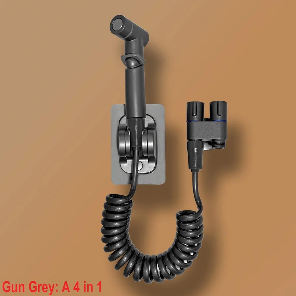 Bidet Toilet Sprayer Set Spray Water Bathroom Handheld Bidet Sprayer Toilet Shower Double Outlet Angle Valve Toilet Accessories
