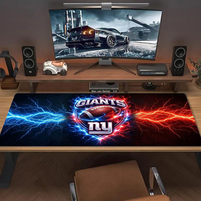 New York Giants Mouse Pad Large Gaming Table Cushion Nonslip Laptop Tablet Big Mousepad Xxl Mat Mini Pc Playmat With Lock Edge