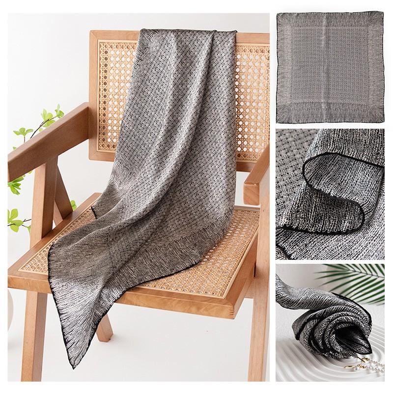 Silk Scarf Mom 100% Mulberry Square Shawl Premium Gift Women Fashionable All-Season Accessory