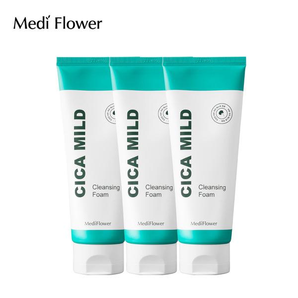 Medi Flower Cica Mild Low-Irritation Cleansing Foam 150mlx3