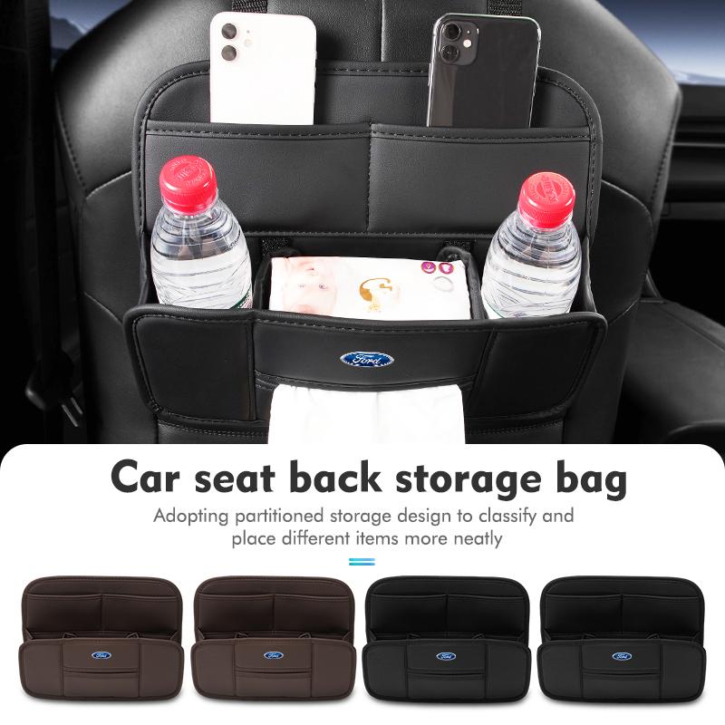 For Ford Car Seat Back Storage Bag Hanging Organizer Box Accessories Focus mk2 mk3 mk4 Fiesta Ranger Mondeo S-MAX Kuga