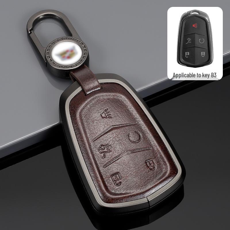 Cadillac Key Protective Shell: Fits XT4, XT5, XT6, CT4, CT5 - Original Car Key Cover with Buckle.