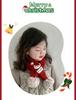 Korean Style Cute Red Knit Scarf for Children - Cozy Autumn/Winter Neck Warmer for Festive Season