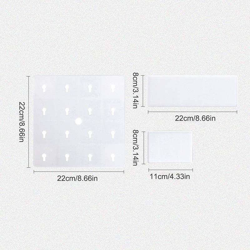 1PC/2PCS/4PCS Wall Perforation-free Plastic Shelving Bathroom Wall Wall Hanging Student Bedroom Dormitory Headboard Hole