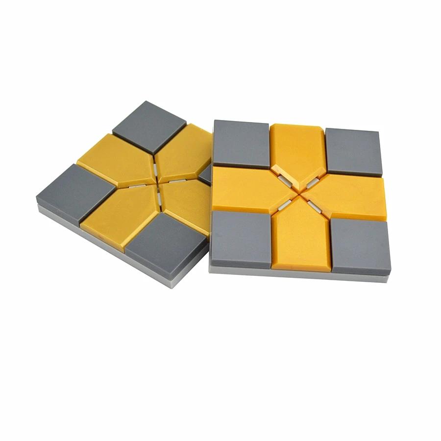 100PCS MOC Bricks 22385 2x3 Shield Light Panel LED 22385 2x3 Tile Building Blocks DIY Construction Toys Compatible With 3068
