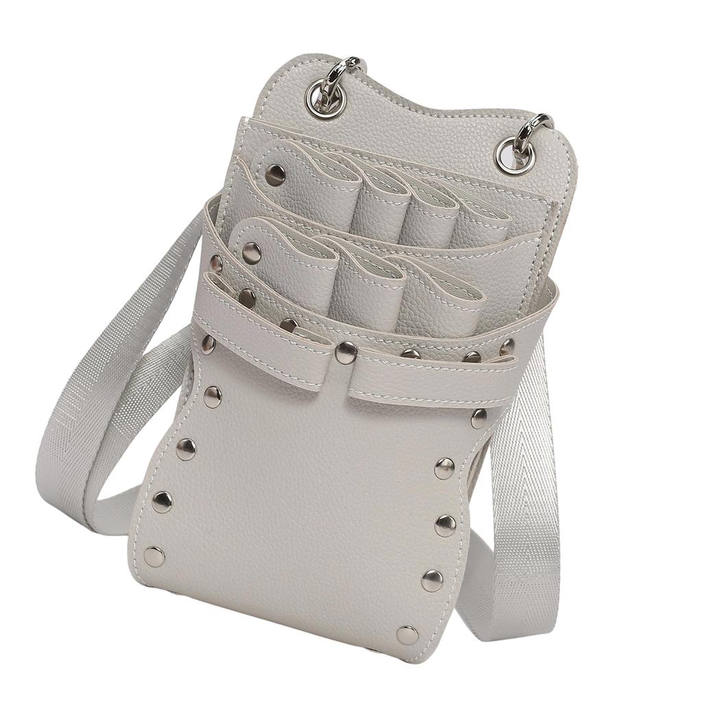 Lightweight Hairdressing Tool Pouch Organizer 7 Pocket Scissor Storage Case Adjustable Strap Belt Clip For Salon Use