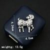 Shiny Rhinestone Sheep Brooch Faux Pearl Lapel Pin Gifts Cardigan Clip  Clothing Accessories