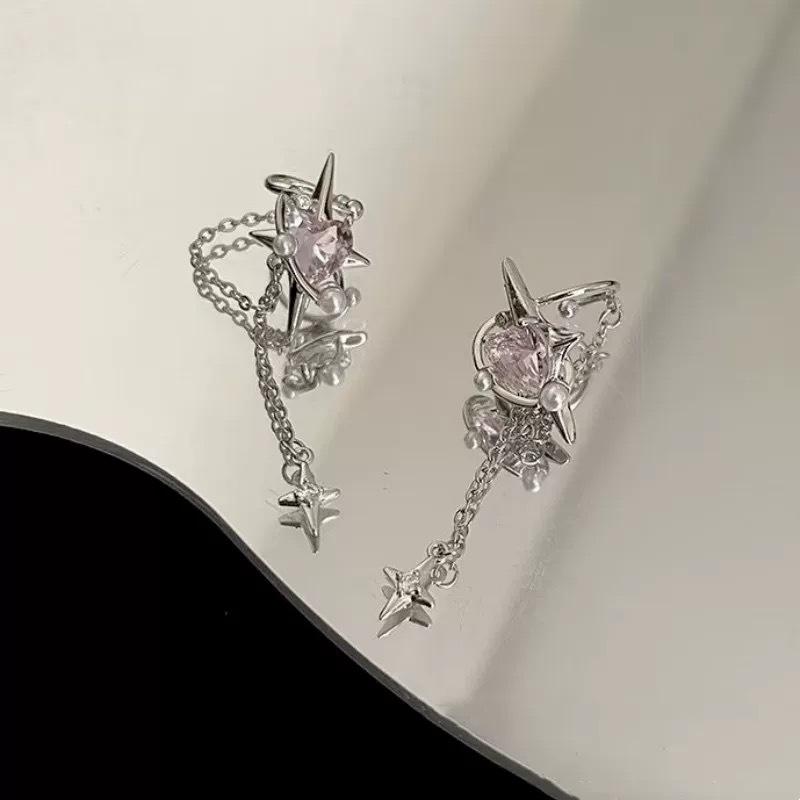Love Fluffy Ear Hook Ear Pin - A Unique Design Long Style Elegant Ear Pin Without Ear Hole