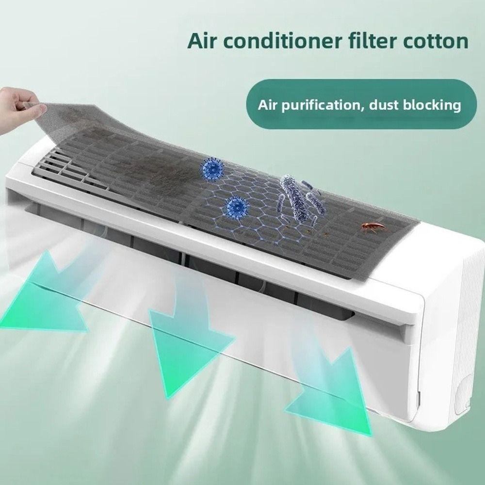 10pcs Breathable Vertical Air Conditioner Filter Universal Air Purification Filter Pad  Home