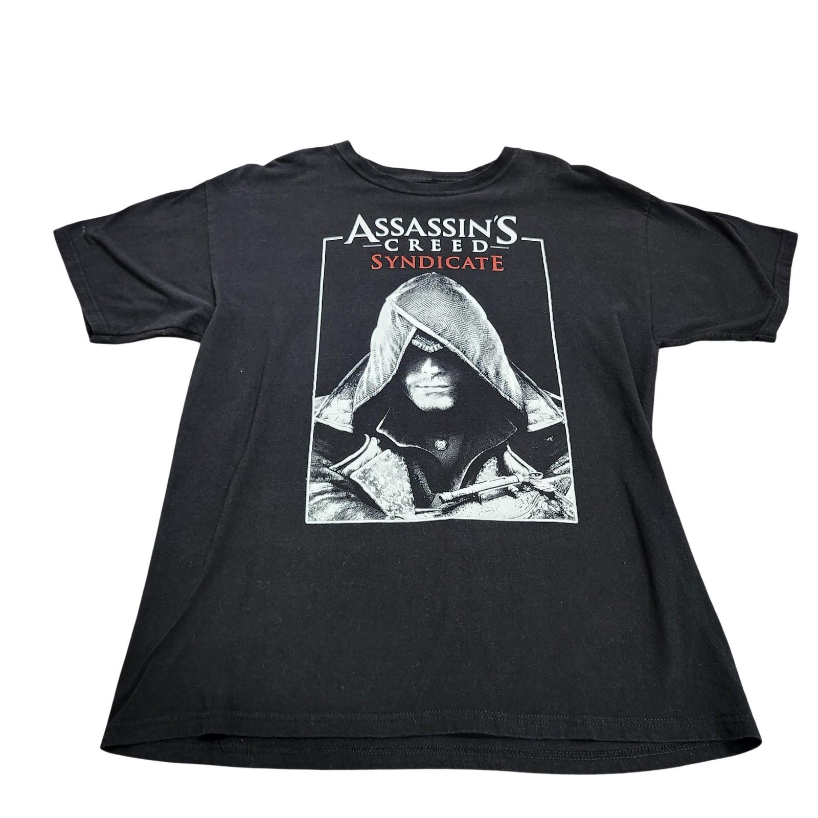 Assassin s Creed Shirt Mens Large Black Syndicate Graphic Tee Video Game Tagless Unisex T-Shirt XXXXL