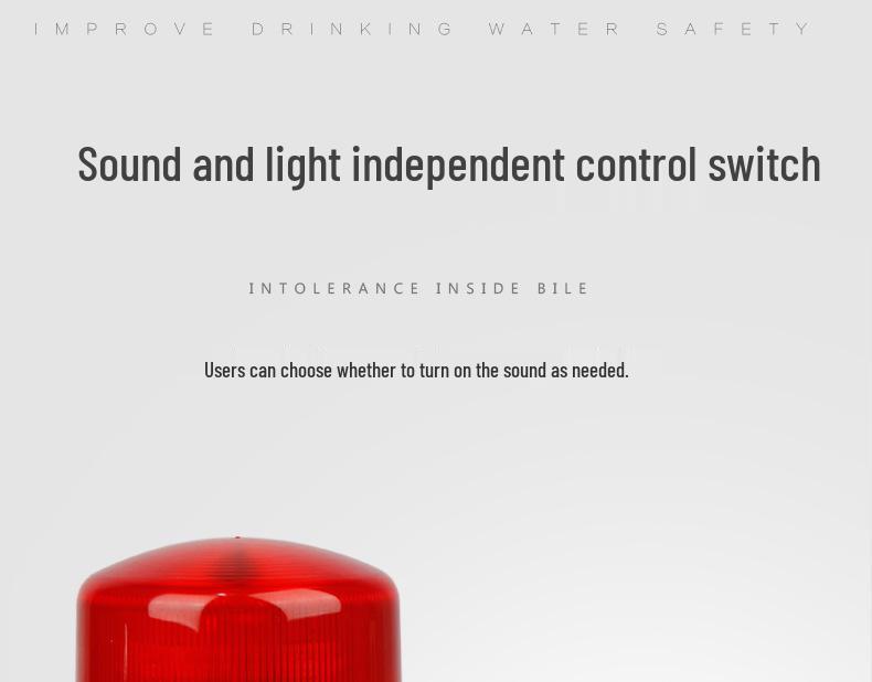 QY-01J LED Magnetic Rotating Strobe Safety Light with Sound Alarm