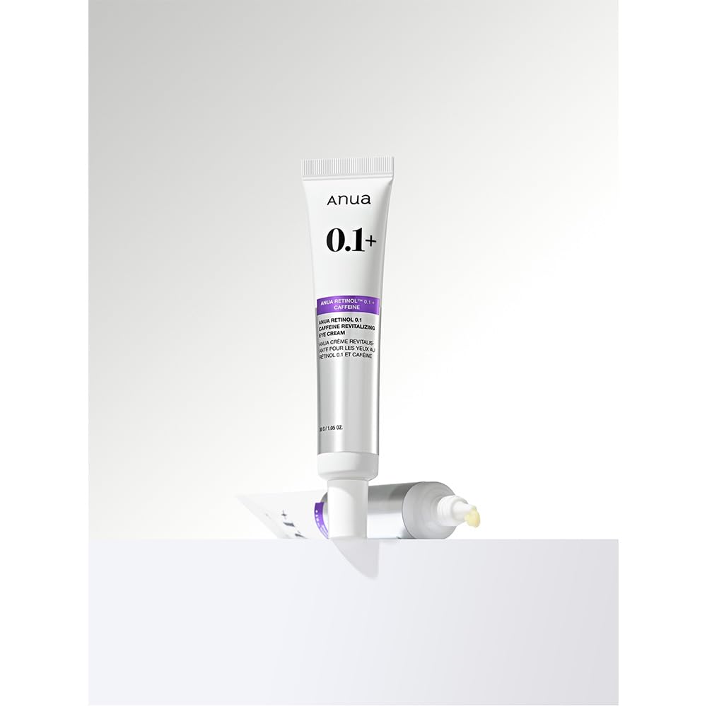 ANUA Retinol Caffeine Eye Cream 30g Odcień skóry Starzenie się Nawilżający Kolagen Retinol Eye Cream Pielęgnacja skóry Koreański krem pod oczy Koreańskie kosmetyki 0.1