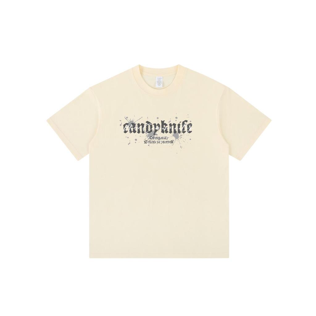 Unisex Oversized Lockerer Schnitt T-Shirt, Kurzarm, Amerikanischer Streetstyle