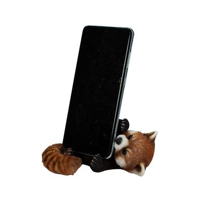 Woobia Red Panda Smartphone Stand 13 X 9.5 X 6 Cm Doll Figurine Ornament Animal Garden Decoration Red Panda H23224