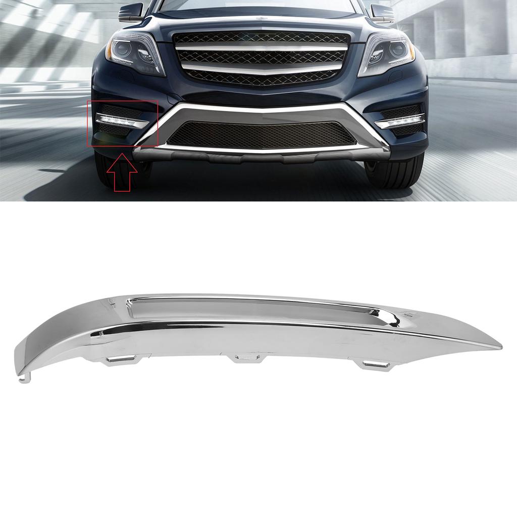 Car Front Right Fog Lamp Bezel Trim 2048853474 Replacement for Mercedes Benz GLK250 2013‑2015