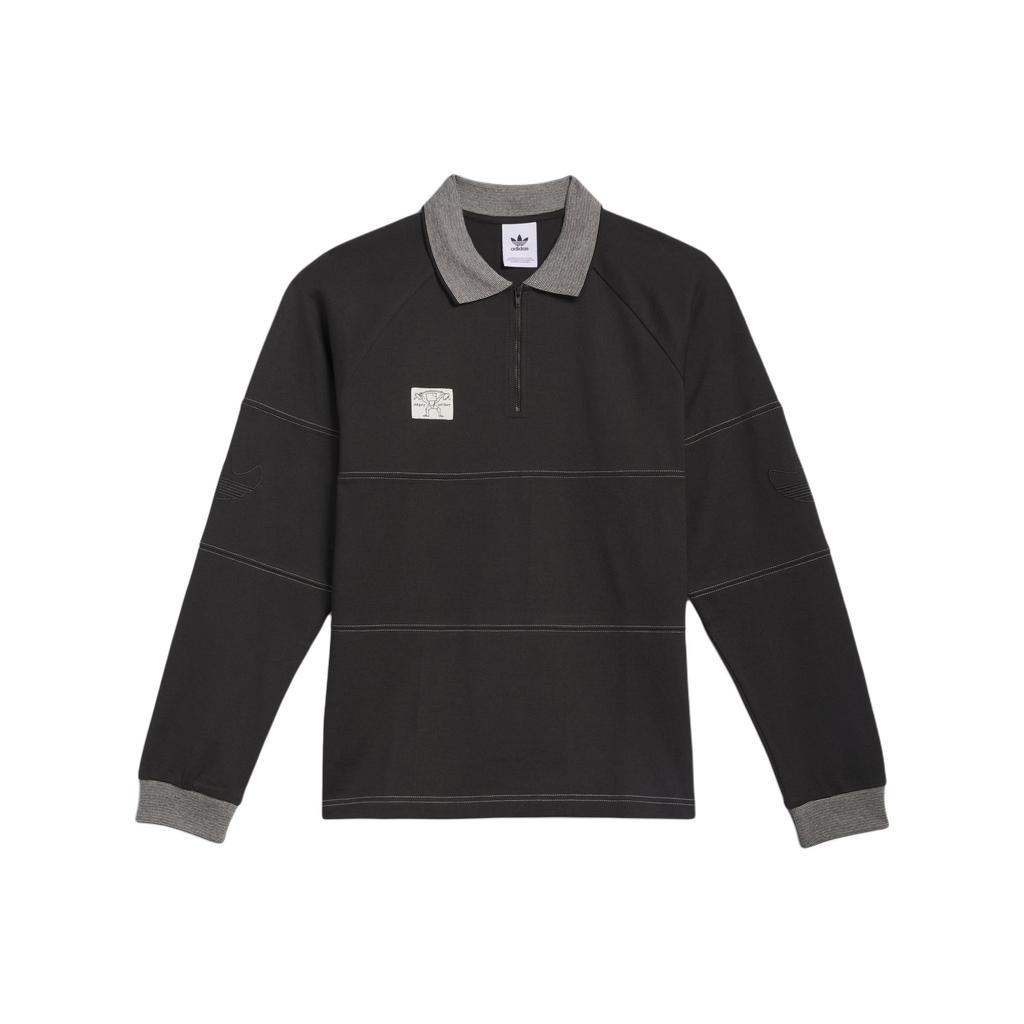 Adidas Originals Shmoofoil FW25 Rugby Shirt Loose Fit Sports Long Sleeve Polo Men Tops JW5202