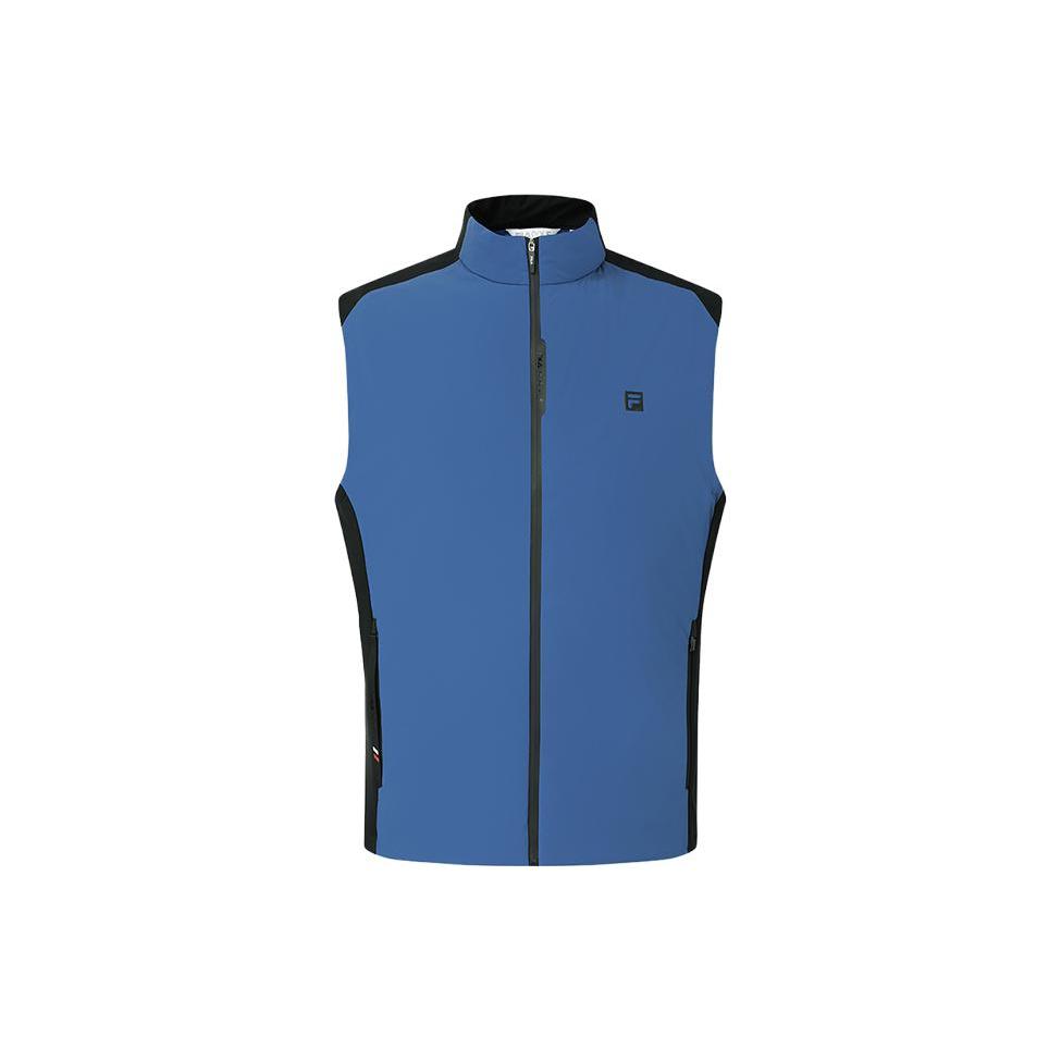 FILA Golf Down Vests Men s Porcelain Blue Stand Collar Moderate Other A11M345913F-BU M