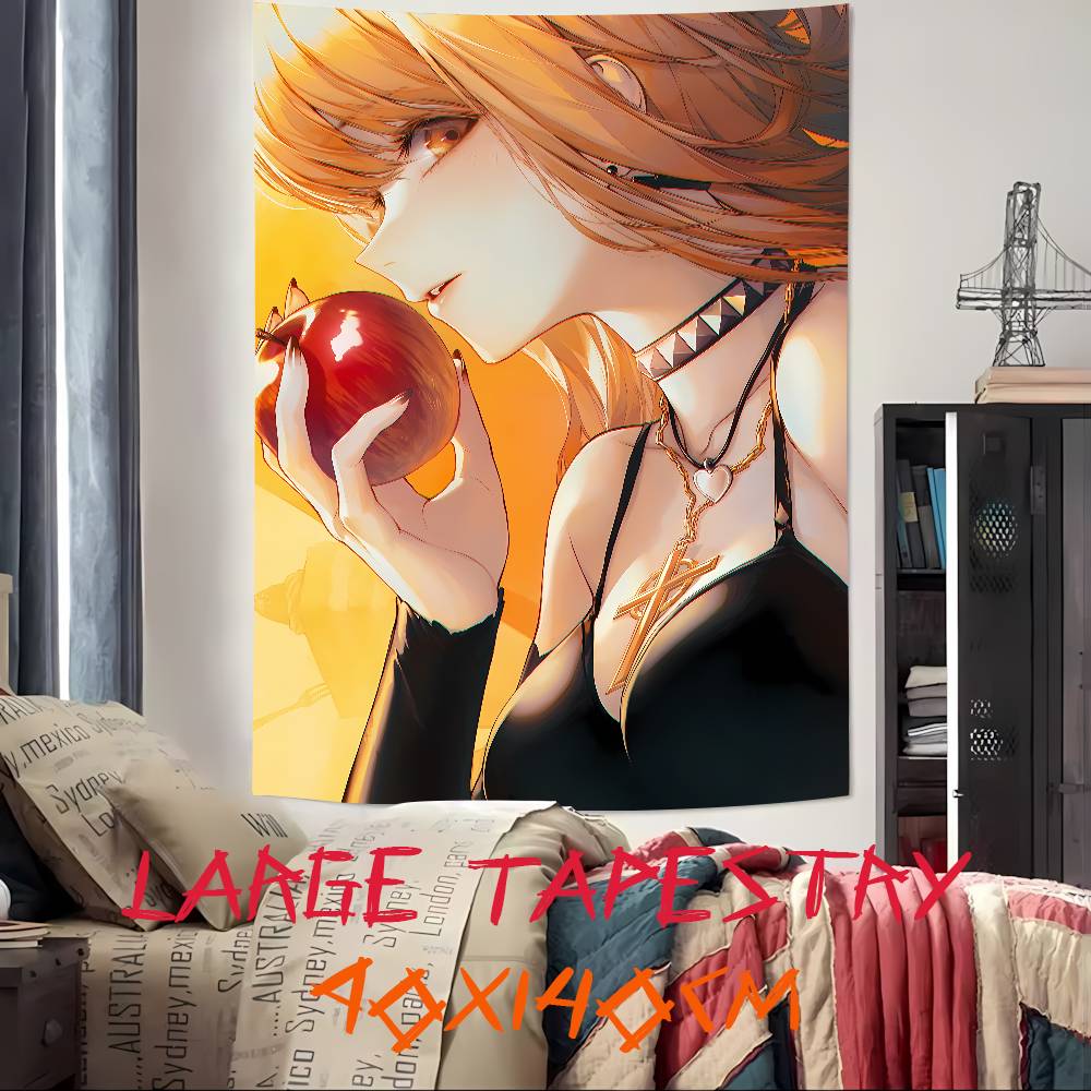 Cool Fashion Pretty Girl Misa Amane Tapestry Decoration Bedroom Dormitory Background Cloth Home Party Living Room Club Tapestry
