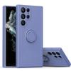Suitable for Samsung S25 Ultra Mobile Phone Case S23fe Full-inclusive Liquid Silicone S24plus Ring Holder Note20