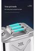 Thickened Portable Fuel Tank: 304 Stainless Steel Gasoline/Diesel Can - 30L, 20L, 10L Capacity