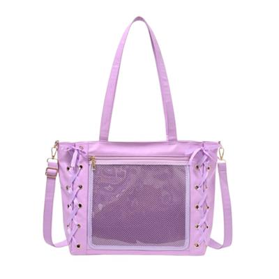 Harujio Ita Bag Tote, Lace-Up Leather-Look Ita Bag, Shoulder Bag, Handbag, 2-Way, Cute, High-Quality, Ita Bag, Ita Bag, Ita-Bag, Ita-Bag, Favorite