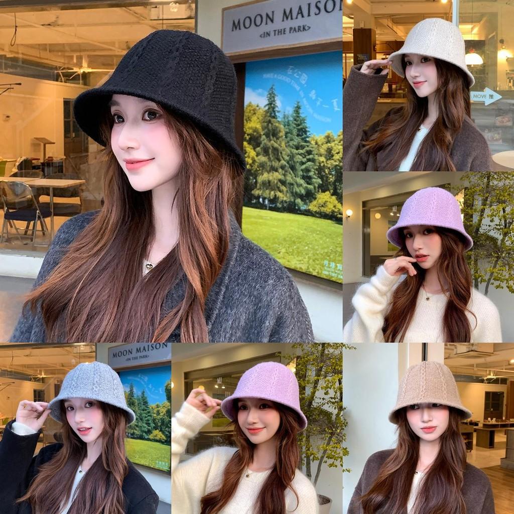 Solid Winter Color Knitted Cap Women Breathable Windproof Fisherman Hat Fashion