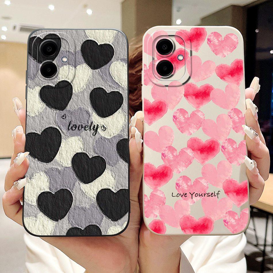 For Samsung Galaxy A06 Beautiful Bow Rose Painting Phone Case For Samsung A06 4G 5G Soft Silicone Shockproof Cases