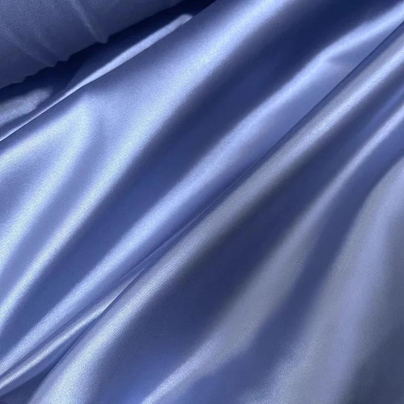 100x150cm Solid-color Satin Export Sandine Soft Impermeable Clothing Fabric DIY Colored Light Pajamas Evening Wear Flowing