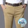 YUZHAOLIN Men's Thin Straight-Leg Business Casual Pants
