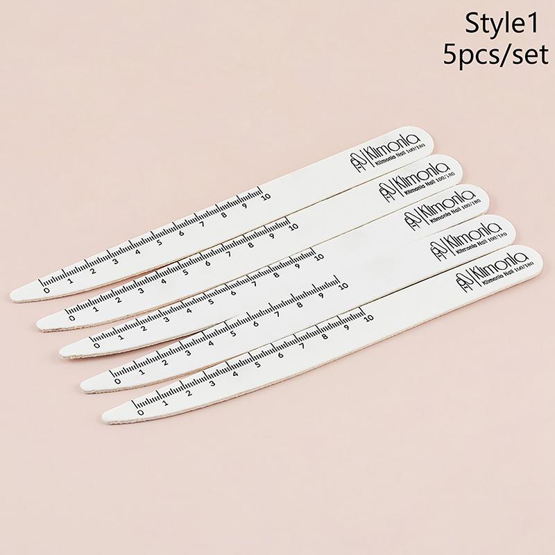 5Pcs Wooden Sandpaper Nail File 100/180 180/240 Professional Manicure Buffer Knife Willow Leaves Pedicure Nails Art Tools