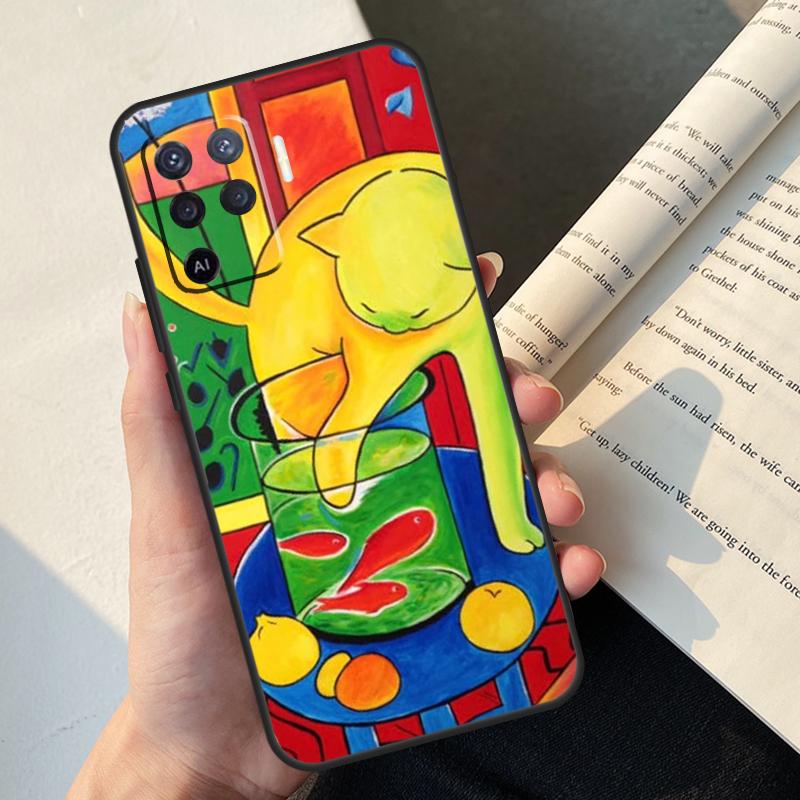 Henri Matisse Art Painting Case For Oppo A58 A98 A78 A18 A38 A60 A80 A40 A77 A57 A17 A74 A54 A94 A96 A76 A16 A15 A5 Pro