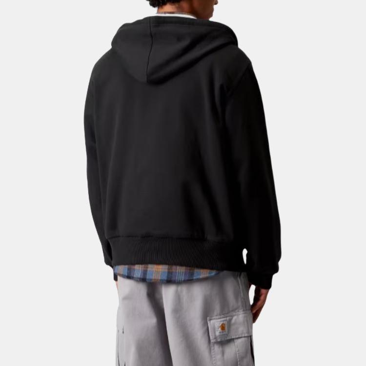 Carhartt WIP Active FW25 Sweat Jacket Classic Double Zipper Adjustable Hood Long Sleeve Kangaroo Pocket Jacket Men jackets I035602-89-06