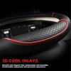 Universal 38cm PU Leather Steering Wheel Cover for Toyota RAV4 Corolla Camry Highlander Anti-Slip Breathable Easy tall 15Inch
